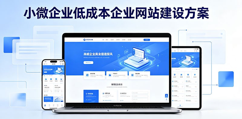 小微企业低成本企业网站建设方案