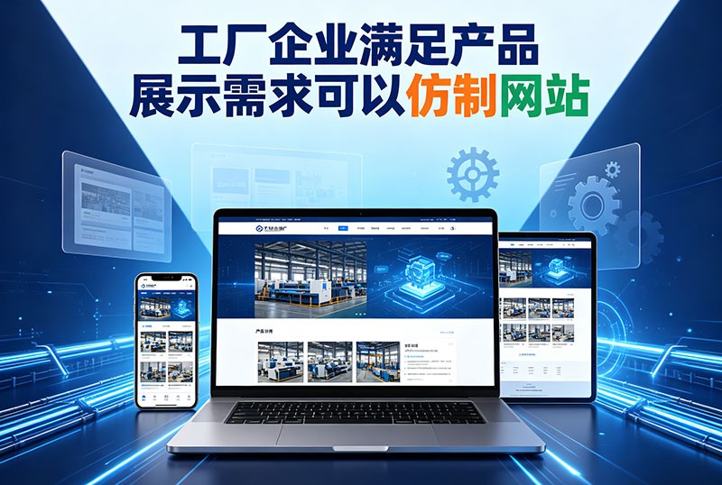 工厂企业满足产品展示需求可以仿制网站
