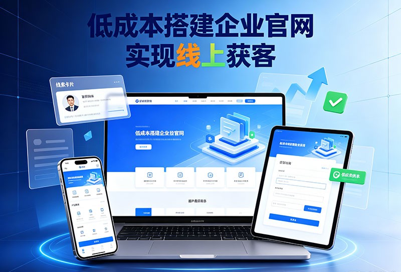低成本搭建企业官网实现线上获客