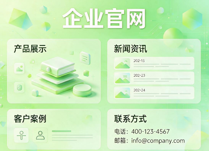 公司做企业官网一般包含哪些功能模块